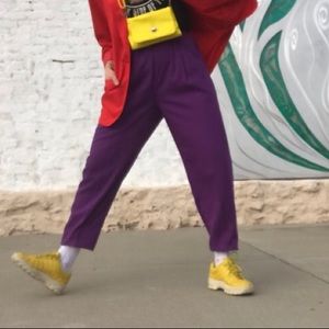 ♥️Vintage Purple Pleat Front Pants